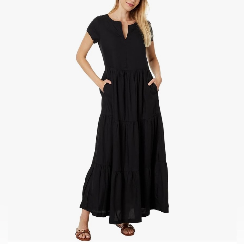 Pact Women's Black Maxi Dress